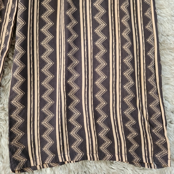 Coolchange Smocked Body Cropped Jumpsuit‎ Black & Tan Women's Size Large - Picture 3 of 9